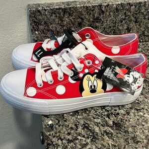 New Womens Disney Minnie Mouse Platform Sneaker Shoes Size 11